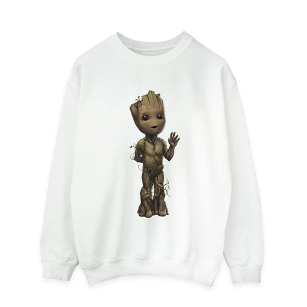 Marvel Mens I Am Groot Wave Pose Sweatshirt