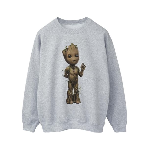 Marvel Mens I Am Groot Wave Pose Sweatshirt