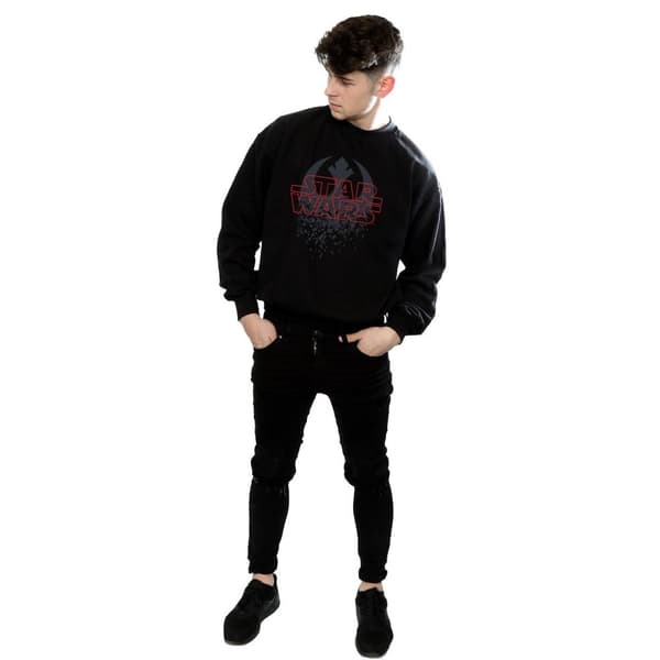 Star Wars The Last Jedi Shattered Emblem Sweatshirt - herr