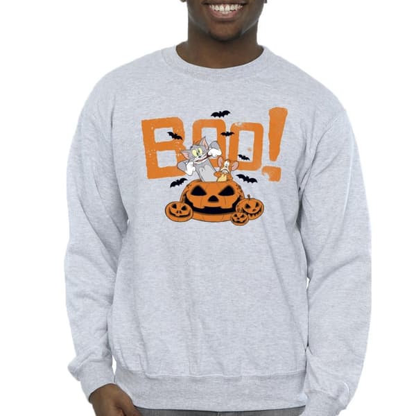 Tom & Jerry Mens Halloween Boo! Sweatshirt