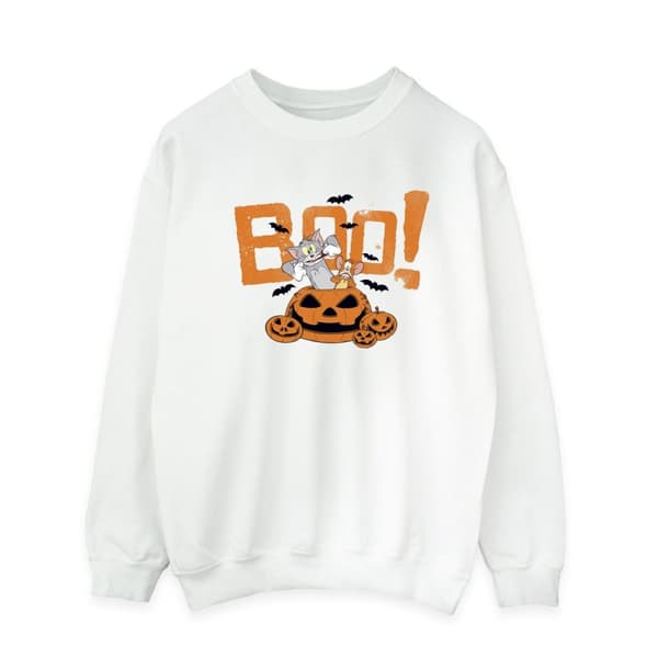 Tom & Jerry Mens Halloween Boo! Sweatshirt