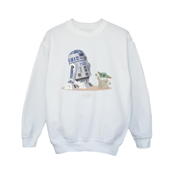 Star Wars Sweatshirt med R2D2 och Grogu från The Mandalorian för pojkar