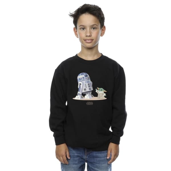 Star Wars Boys The Mandalorian R2D2 And Grogu Sweatshirt