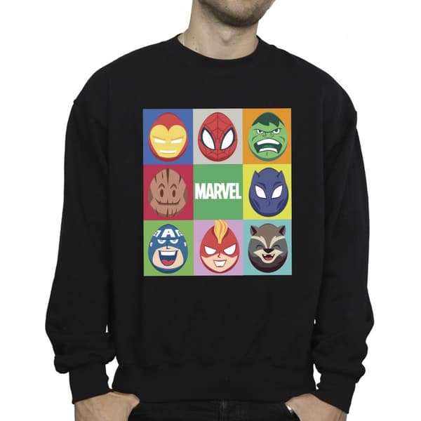 Marvel Mens Easter Eggs Sweatshirt