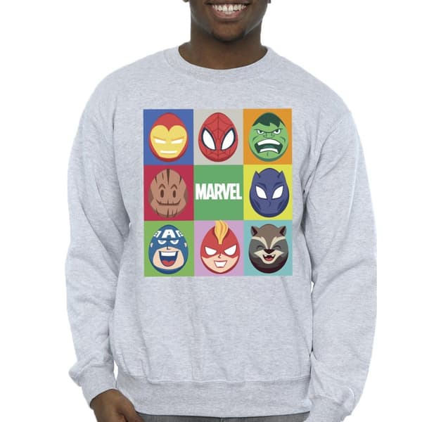 Marvel Mens Easter Eggs Sweatshirt
