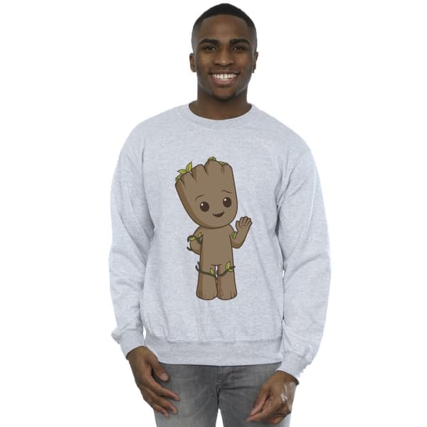 Marvel Mens I Am Groot Cute Groot Sweatshirt