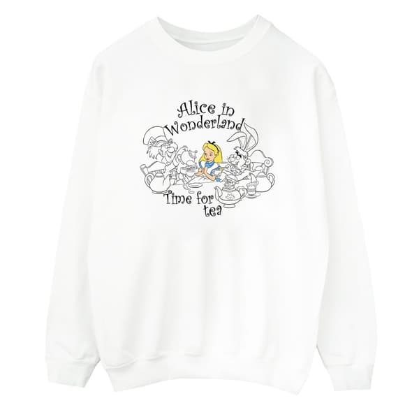 Disney Sweatshirt - Alice i underlandet - tid för te, herr