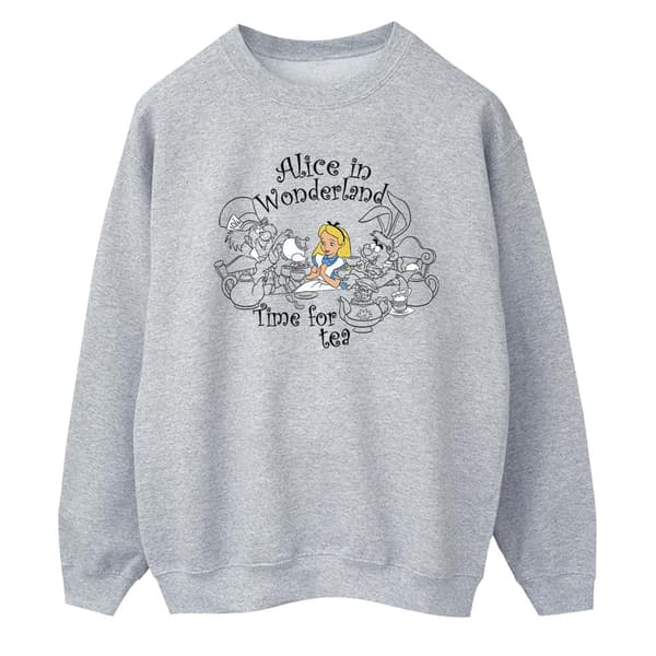 Disney Sweatshirt - Alice i underlandet - tid för te, herr