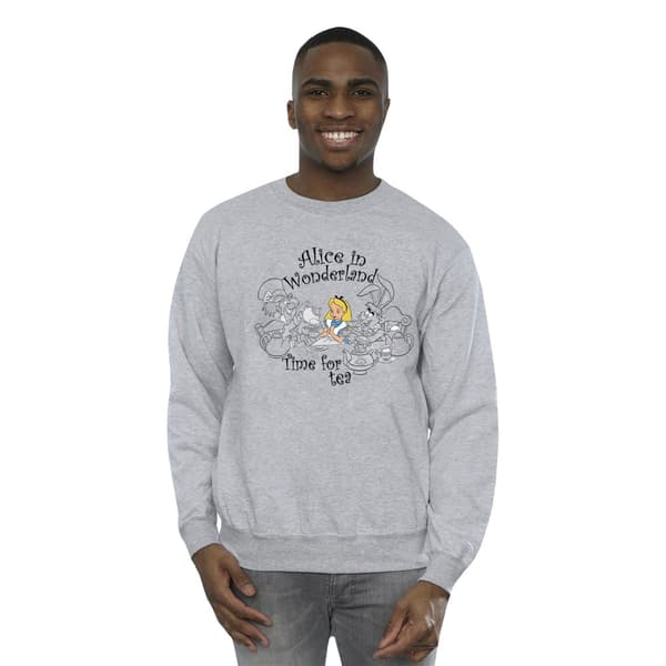 Disney Sweatshirt - Alice i underlandet - tid för te, herr