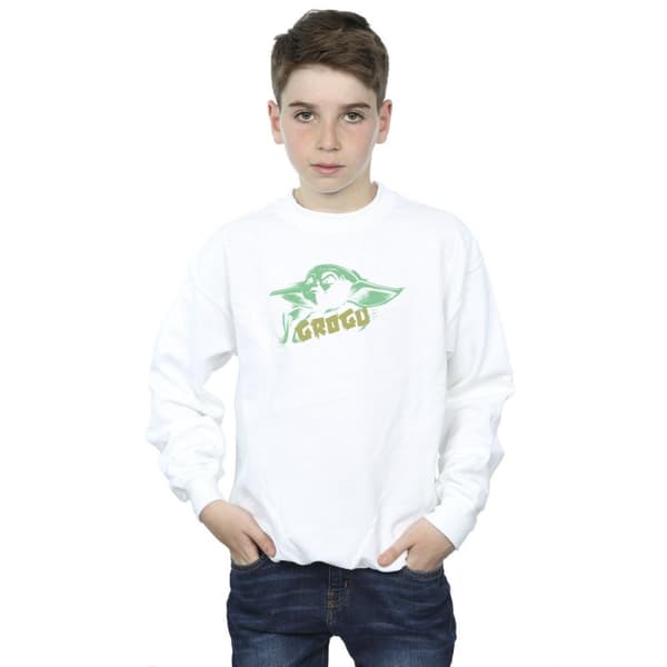 Star Wars Boys The Mandalorian Grogu The Child Splat Sweatshirt