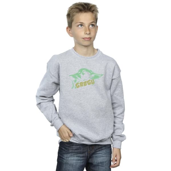 Star Wars Boys The Mandalorian Grogu The Child Splat Sweatshirt
