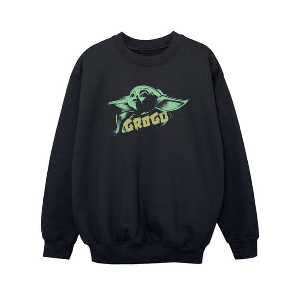 Star Wars Boys The Mandalorian Grogu The Child Splat Sweatshirt