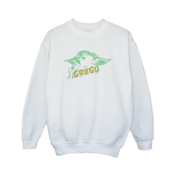 Star Wars Boys The Mandalorian Grogu The Child Splat Sweatshirt