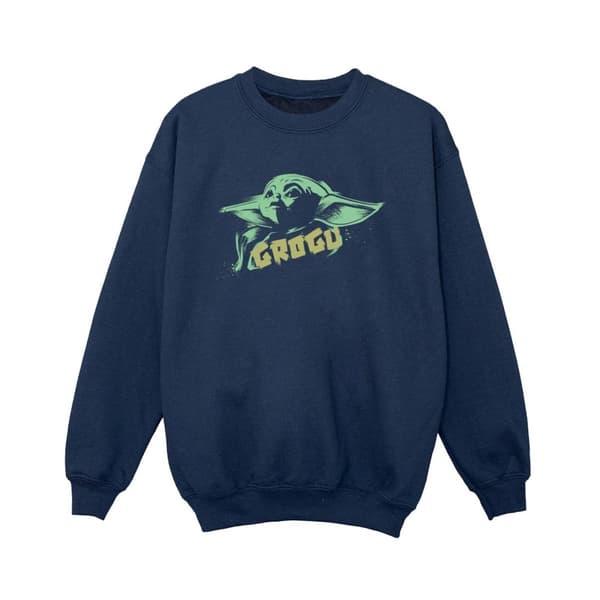 Star Wars Boys The Mandalorian Grogu The Child Splat Sweatshirt