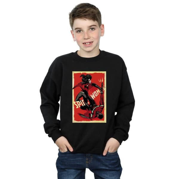 Marvel Boys Spider-Woman Fight Sweatshirt