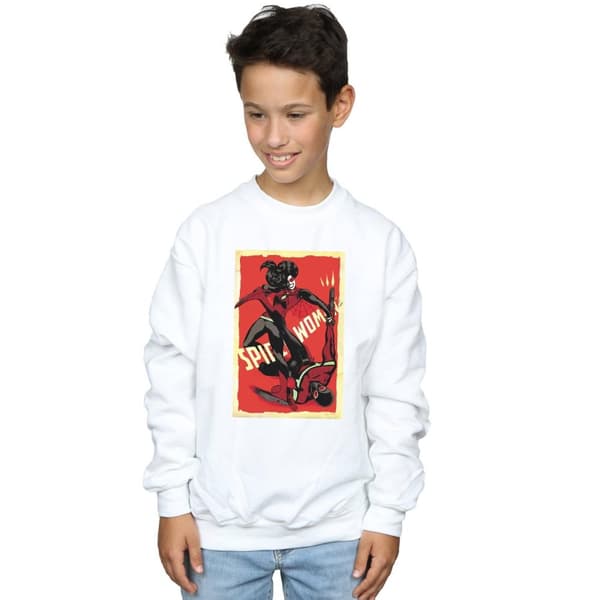 Marvel Boys Spider-Woman Fight Sweatshirt