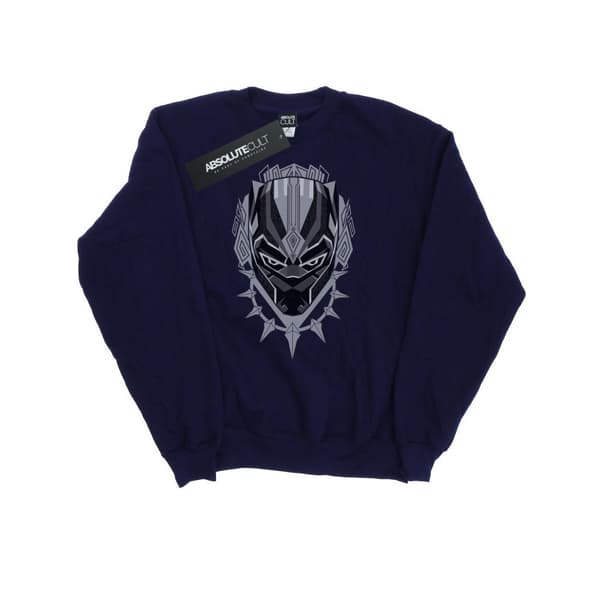 Marvel Womens/Ladies Black Panther Head Sweatshirt