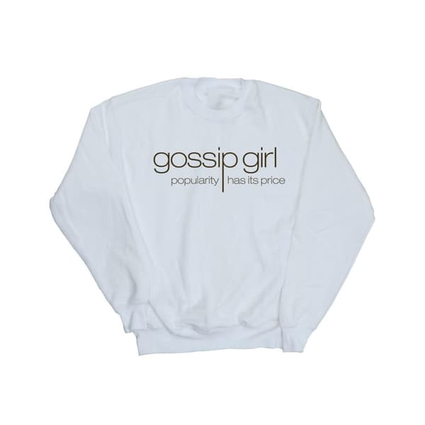 Gossip Girl Mens Classic Logo Sweatshirt White XL