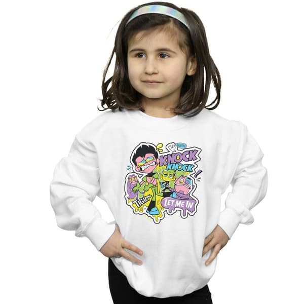 DC Comics Girls Teen Titans Go Knock Knock Sweatshirt