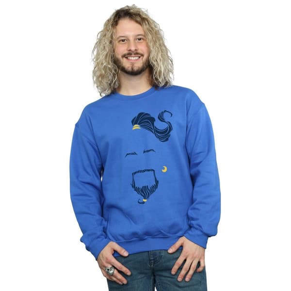 Disney Sweatshirt med blått ansikte - Aladdin-filmen Genie