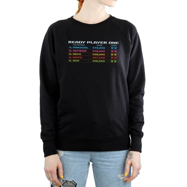 Ready Player One Sweatshirt med 8-bitars resultattavla för damer/kvinnor