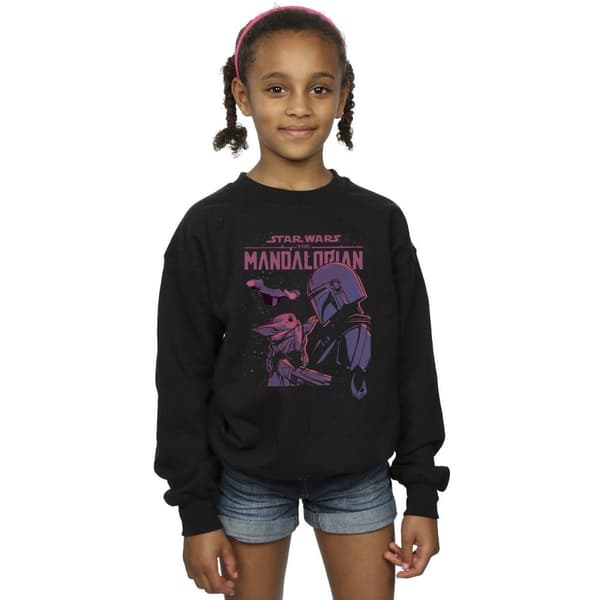 Star Wars Girls The Mandalorian Hello Friend Sweatshirt
