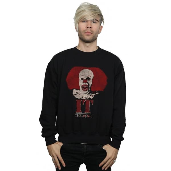 It (1990) Mens Pennywise Clown Logo Sweatshirt