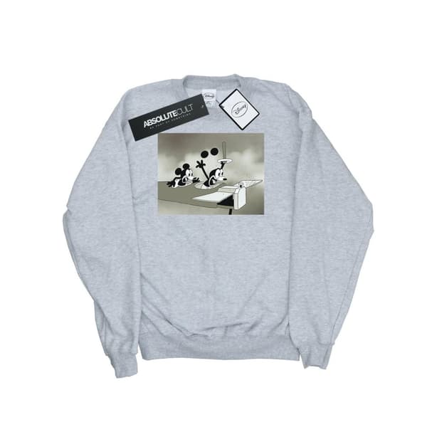 Disney Mens Musse Pigg Crazy Pilot Sweatshirt
