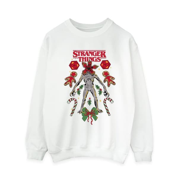 Netflix Dam/Tjej Stranger Things Christmas Demogorgon Sweatshirt