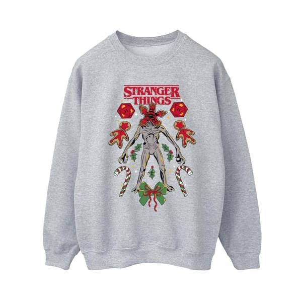 Netflix Dam/Tjej Stranger Things Christmas Demogorgon Sweatshirt