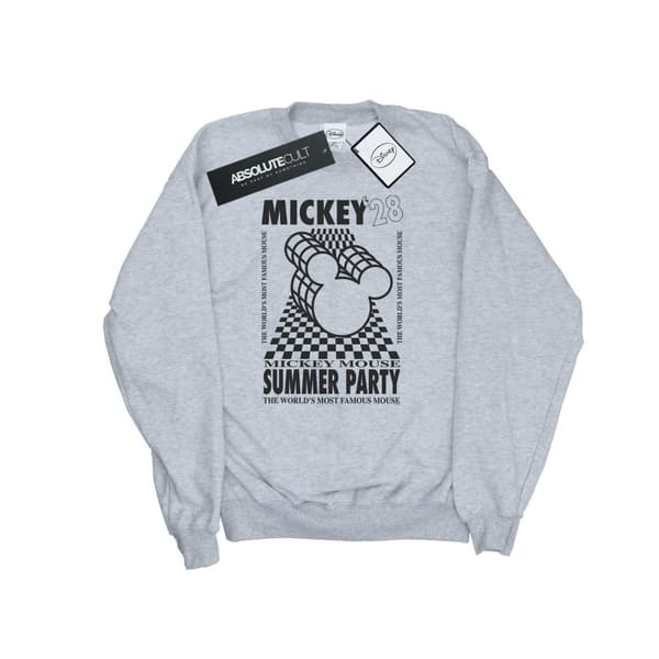 Disney Mens Mickey Mouse Summer Party Sweatshirt