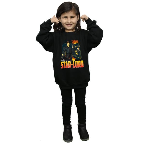 Marvel Avengers Infinity War Star Lord Character Sweatshirt för tjejer