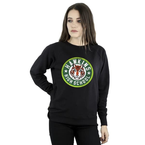 Netflix Womens/Ladies Stranger Things Hawkins Tiger Circle Sweatshirt