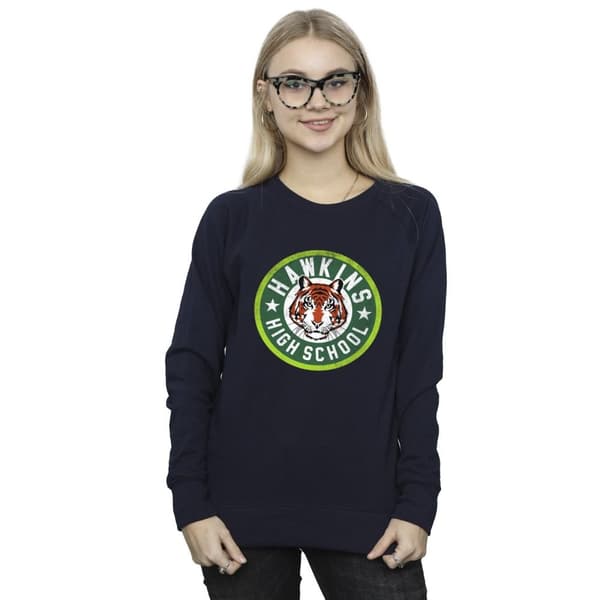 Netflix Womens/Ladies Stranger Things Hawkins Tiger Circle Sweatshirt