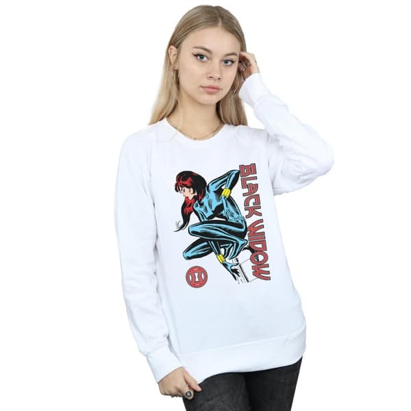 Marvel Womens/Ladies Black Widow In Action Sweatshirt