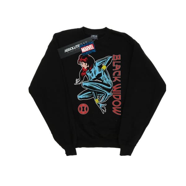 Marvel Womens/Ladies Black Widow In Action Sweatshirt