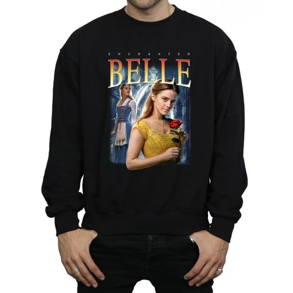 Disney Beauty And The Beast Belle Montage Sweatshirt, herr