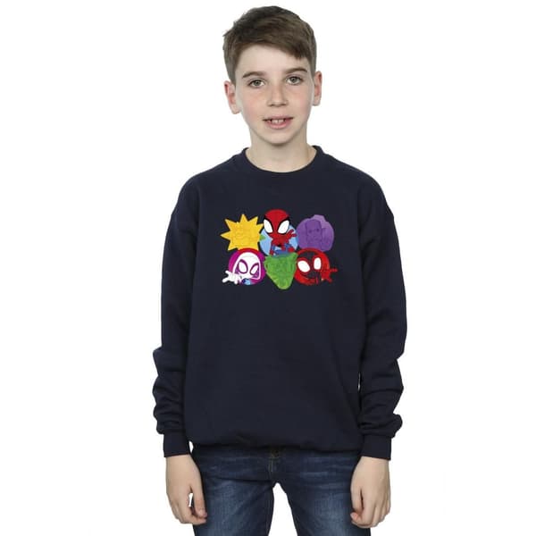 Marvel Pojkar Spidey And His Amazing Friends Faces Sweatshirt