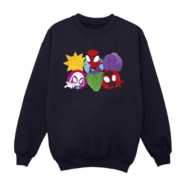 Marvel Pojkar Spidey And His Amazing Friends Faces Sweatshirt