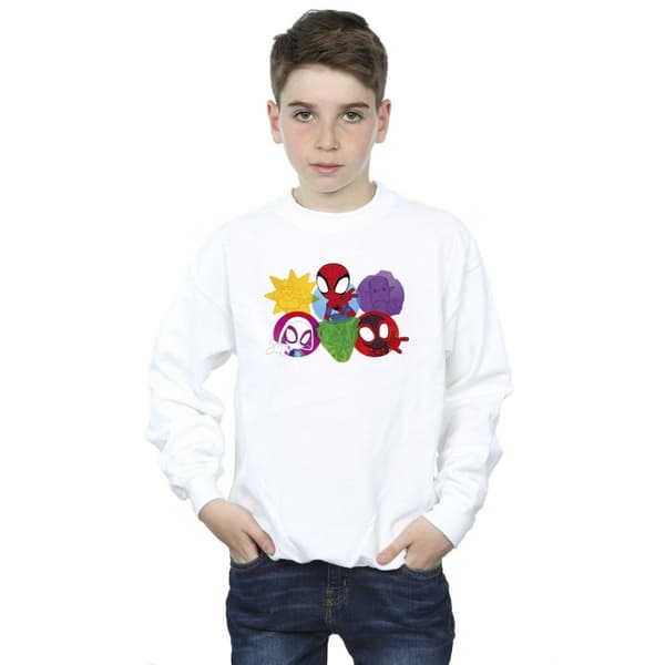 Marvel Pojkar Spidey And His Amazing Friends Faces Sweatshirt