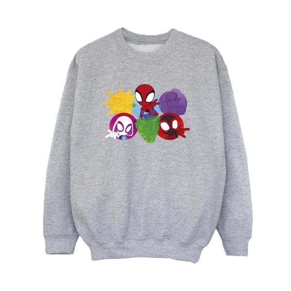 Marvel Pojkar Spidey And His Amazing Friends Faces Sweatshirt
