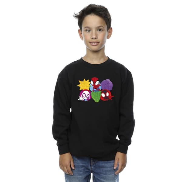 Marvel Pojkar Spidey And His Amazing Friends Faces Sweatshirt
