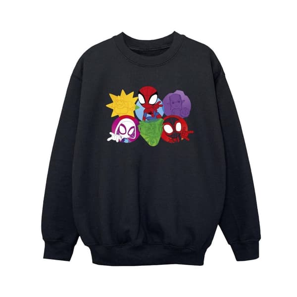 Marvel Pojkar Spidey And His Amazing Friends Faces Sweatshirt