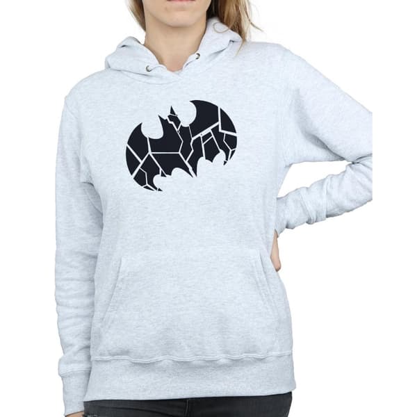 DC Comics Womens/Ladies Batman One Colour Shield Hoodie