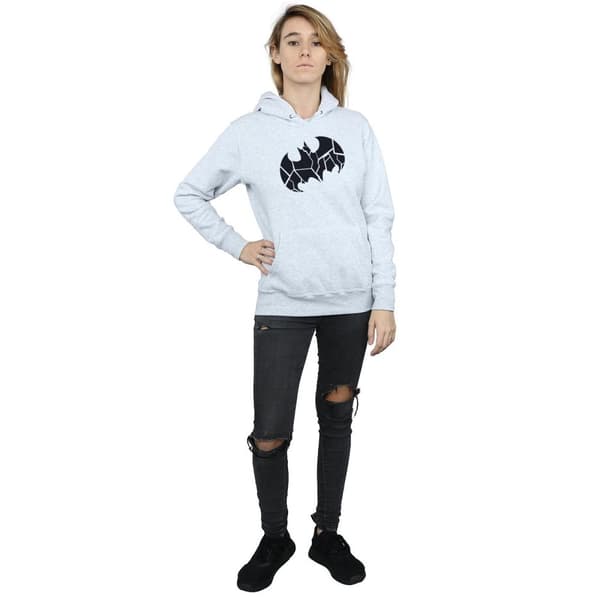 DC Comics Womens/Ladies Batman One Colour Shield Hoodie