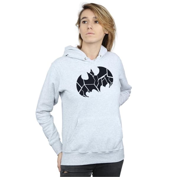 DC Comics Womens/Ladies Batman One Colour Shield Hoodie