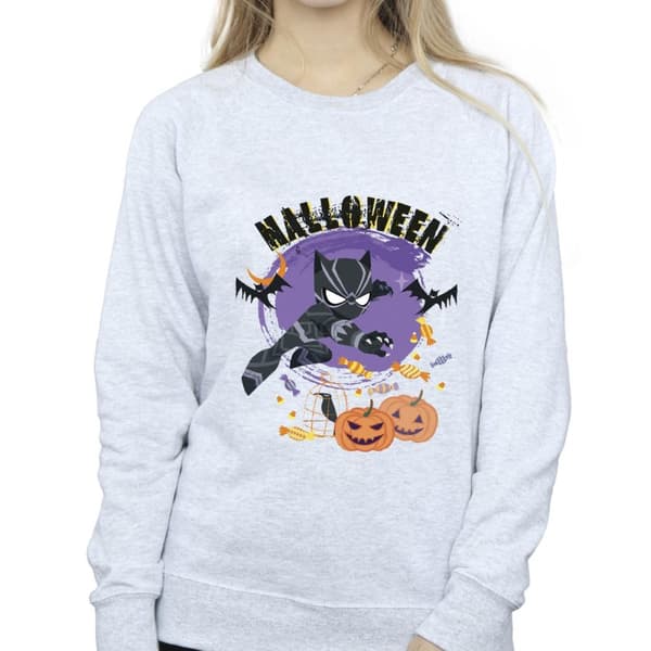 Marvel Womens/Ladies Black Panther Halloween Sweatshirt