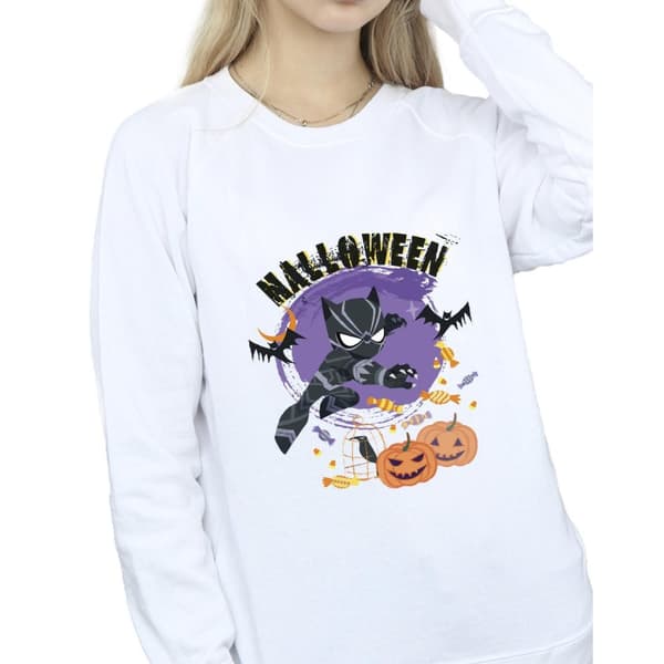 Marvel Womens/Ladies Black Panther Halloween Sweatshirt