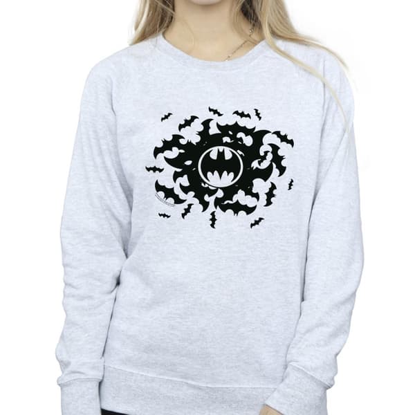 DC Comics Sweatshirt med fladdermusvirvlar från Batman - dam/dam