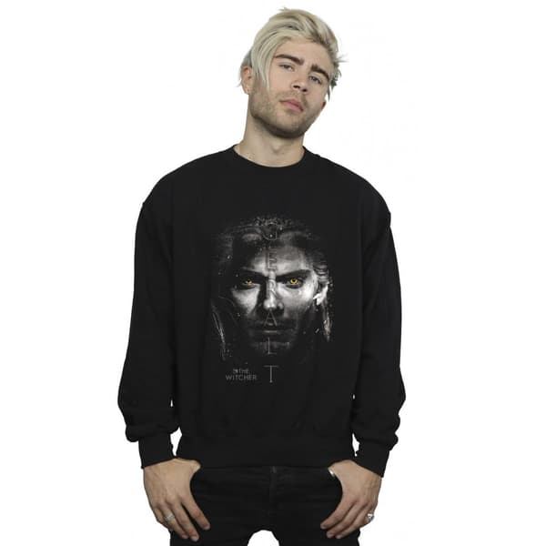 Netflix Mens The Witcher Geralt Stare Sweatshirt